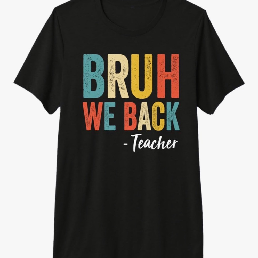 Black Graphic Teacher T